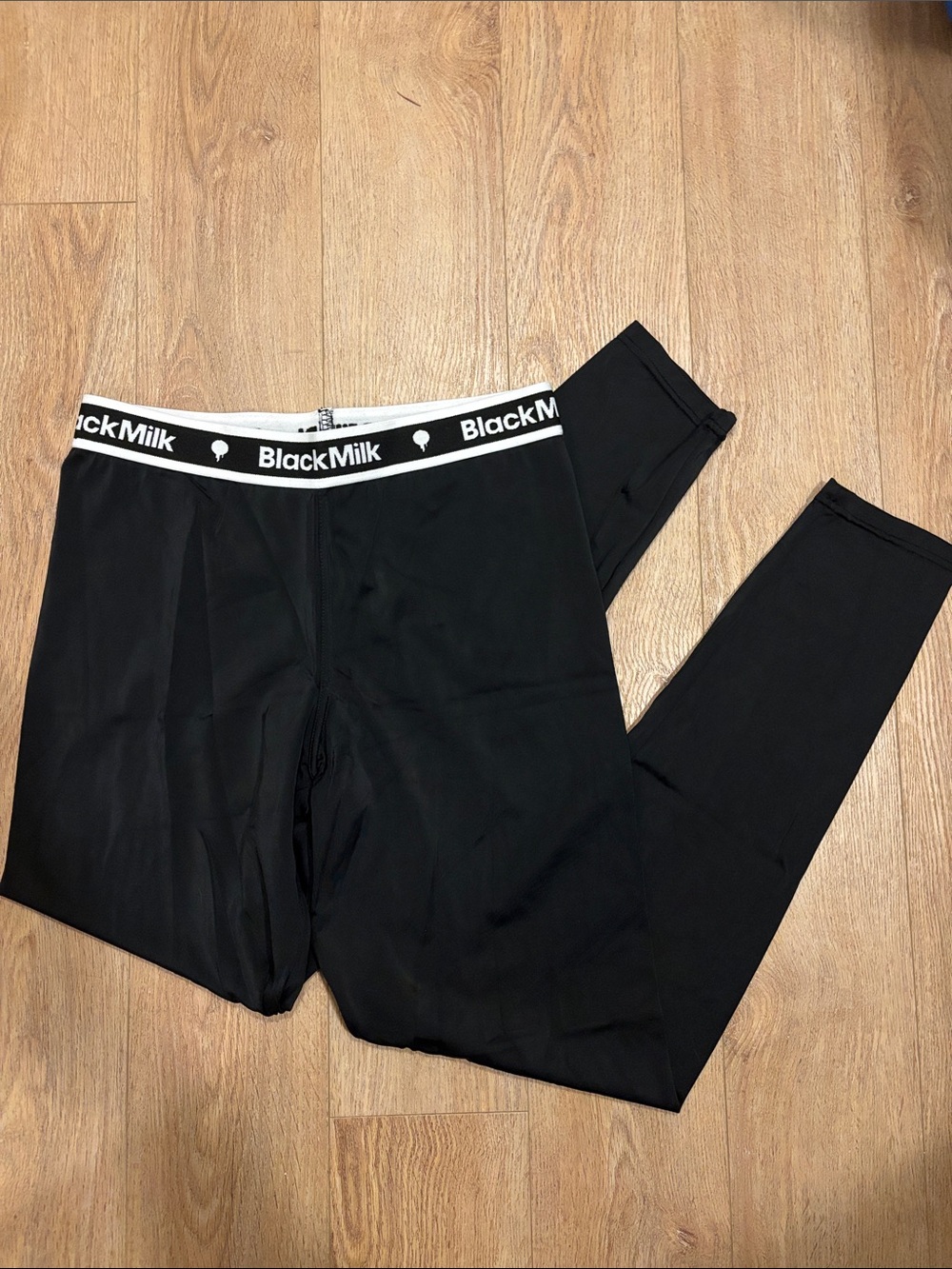 BlackMilk Black Leggings with Branded Waistband